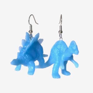 Dinosaurier-Ohrringe • blau