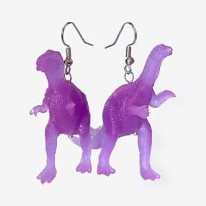 Dinosaurier-Ohrringe • violett